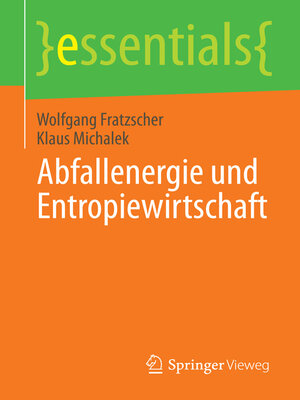 cover image of Abfallenergie und Entropiewirtschaft